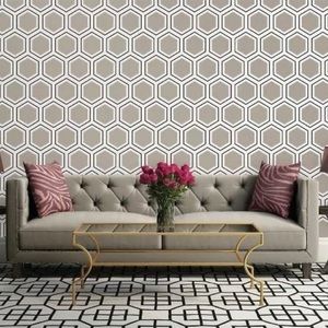 Silver/Black/White Peel and Stick Wallpaper